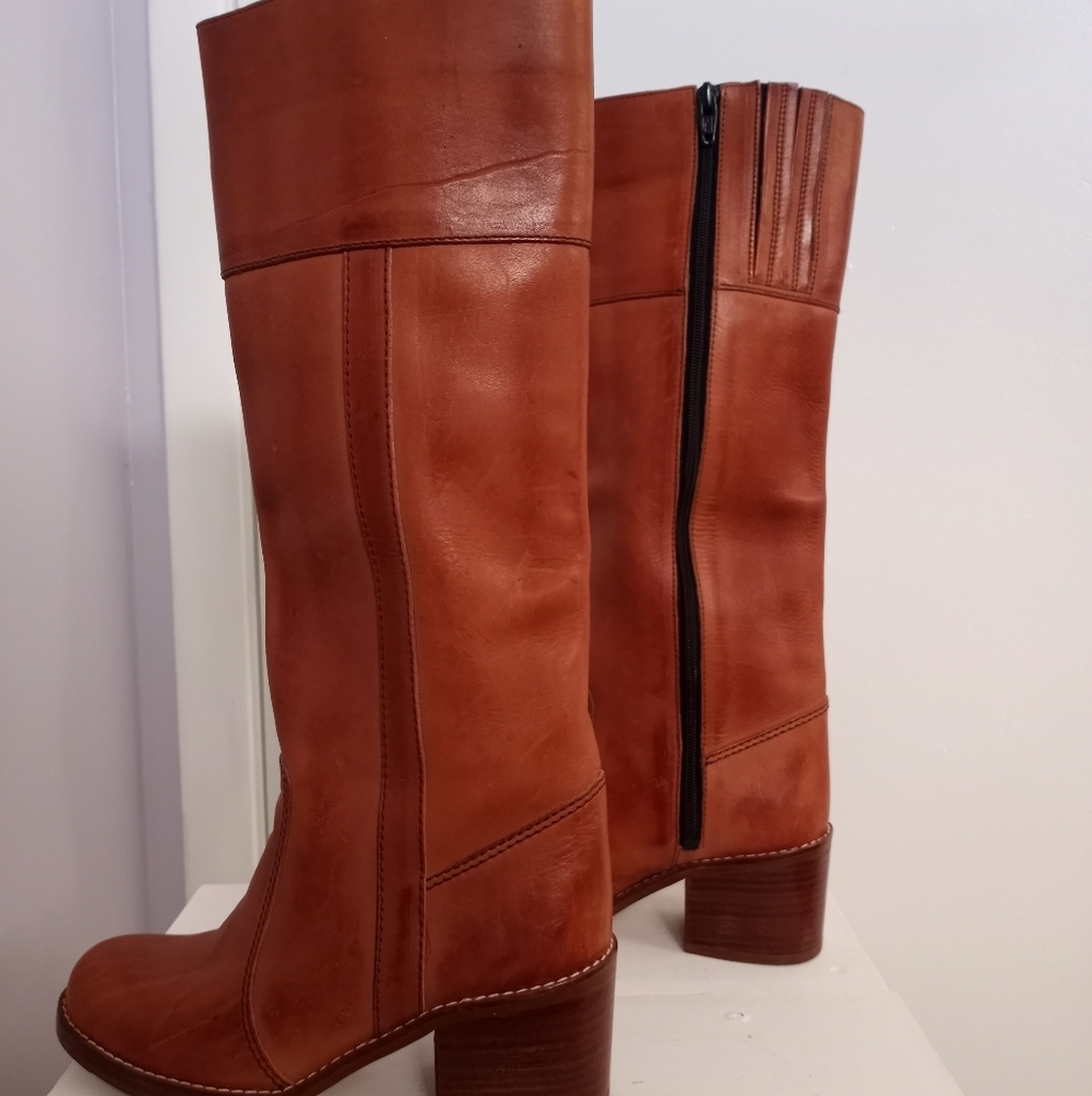 Vintage 9 West Brown Leather Boots